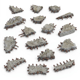Ruinas de hormigón 1:48-1:35 | Wargames y maquetas