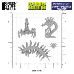 Set en résine Nuée Arachnides Cybernétiques 1:48 Set en résine Nuée Arachnides Cybernétiques 1:48