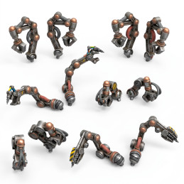 Mechanische Techno-Arme 1:48 | Resin Bits