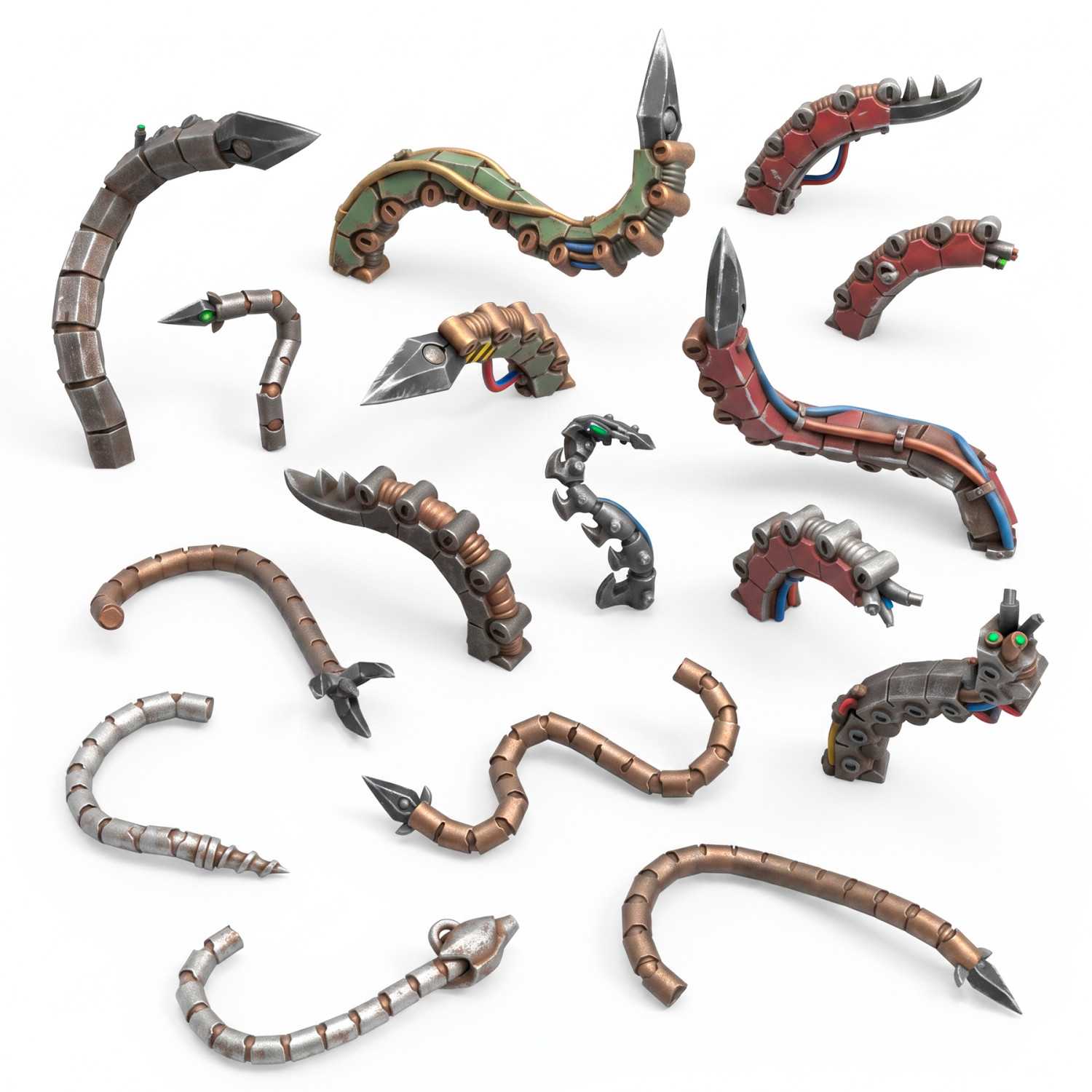 Colas mecánicas armadas 1:48 | Bits de resina