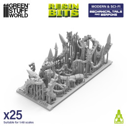 Mechanical Tails and Weapons 1:48 | Resin bits