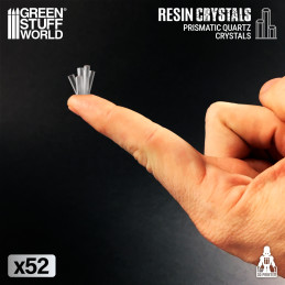 Prismatic Quartz Crystals 1:48 | Transparent resin bits Prismatic Quartz Crystals 1:48 | Transparent resin bits