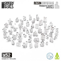 Prismi di quarzo 1:48 | Bits in resina trasparente Prismi di quarzo 1:48 | Bits in resina trasparente