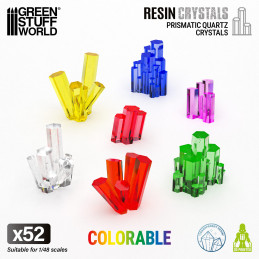Quarz-Prismen 1:48 | Transparente Resin-Bits Quarz-Prismen 1:48 | Transparente Resin-Bits
