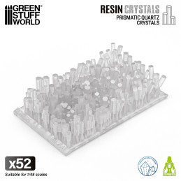 Prismatic Quartz Crystals 1:48 | Transparent resin bits Prismatic Quartz Crystals 1:48 | Transparent resin bits