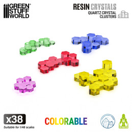 Quarzglasplatten 1:48 | Transparente Resin-Bits Quarzglasplatten 1:48 | Transparente Resin-Bits