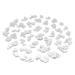 Clear Quartz crystal clusters | Transparent resin bits