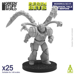 Mechanical Tails and Weapons 1:48 | Resin bits
