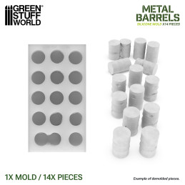Moule en silicone - Fûts métalliques | Tonneaux métalliques