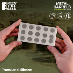 Stampi in Silicone Botti metalliche