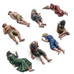 Cadavres humains 1:48 pour dioramas | Corps humains