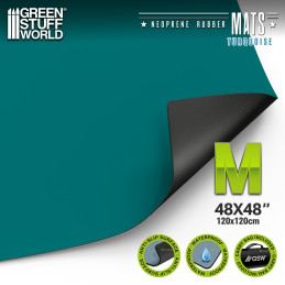 Tapete juego de mesa Neopreno 120x120cm Turquesa (4x4') Tapete juego de mesa Neopreno 120x120cm Turquesa (4x4')