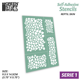 Self-adhesive stencils - Reptil skin | Adhesive stencils Self-adhesive stencils - Reptil skin | Adhesive stencils