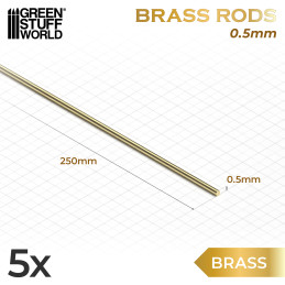 Messing Rund-Profil 0.5mm