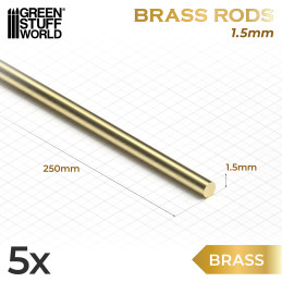 Barras de Latón 1.5mm Latón Barras de Latón 1.5mm Latón