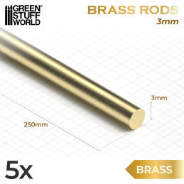 Tondini in Ottone 3mm | Ottone Tondini in Ottone 3mm | Ottone