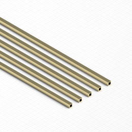 Vierkantrohre aus Messing 1.5mm | Messing