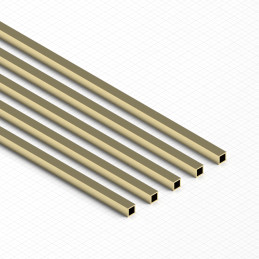 Tubi Quadrati in Ottone 2mm | Ottone