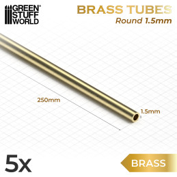 Tubes laiton ronds 1.5mm Tubes laiton ronds 1.5mm