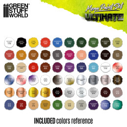Mallette de peinture 60 couleurs + pinceau | Mallette de transport pour peinture de figurines Mallette de peinture 60 couleurs + pinceau | Mallette de transport pour peinture de figurines