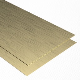 Feuille de métal - LAITON 60x120mm (Pack x2) | Laiton