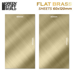 Metallfolie - MESSING 60x120mm (Pack x2) | Messing Metallfolie - MESSING 60x120mm (Pack x2) | Messing