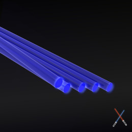 Acrylic Rods - Round 1.6 mm Fluor BLUE | Fluorescent profiles