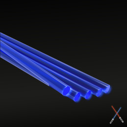 Acrylic Rods - Round 2.4 mm Fluor BLUE | Fluorescent profiles