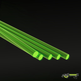 Tiges Acryliques ROND 1,6 mm Fluor VERT | Profilé fluorescents