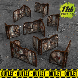 Muros esquina prepintados desmontables 11ª edición (Pack x8) OUTLET Muros esquina prepintados desmontables 11ª edición (Pack x8) OUTLET