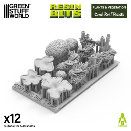 Resin Set - Coral Reef Plants 1:48-1:35 Resin Set - Coral Reef Plants 1:48-1:35