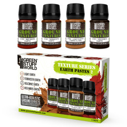 Set de pâtes texturées Terre 30 ml Vol. 2 (x4)