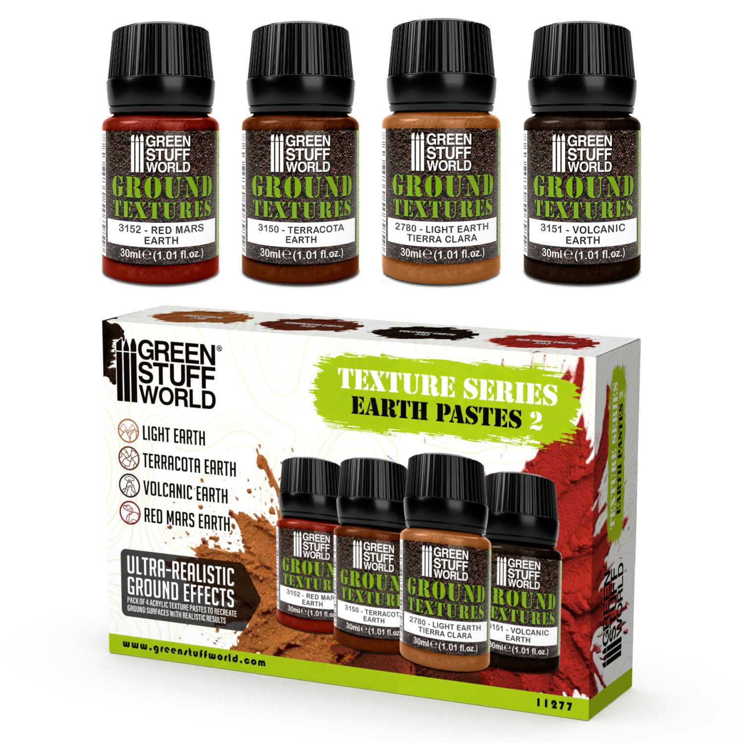Set paste texture Terra 30 ml Vol. 2 (x4) Set paste texture Terra 30 ml Vol. 2 (x4)