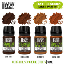 Earth Texture Paint Set 30ml Vol 1 (x4) Earth Texture Paint Set 30ml Vol 1 (x4)