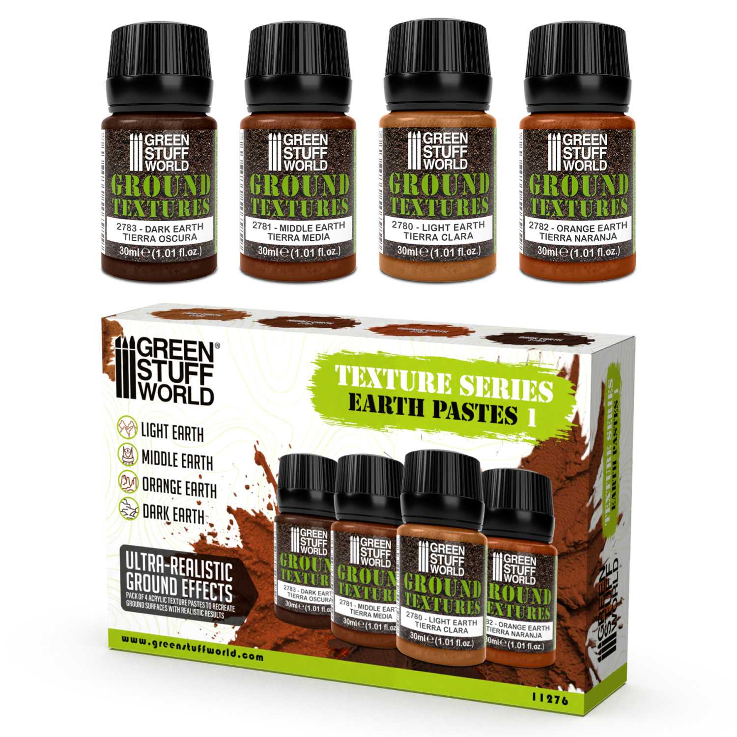Earth Texture Paint Set 30ml Vol 1 (x4) Earth Texture Paint Set 30ml Vol 1 (x4)