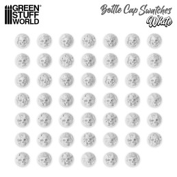 White Bottle Cap Swatches | Paint bottle topper White Bottle Cap Swatches | Paint bottle topper