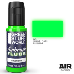 Pintura aerógrafo fluorescente Verde lima Pintura aerógrafo fluorescente Verde lima