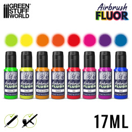 Fluorescent Airbrush Paint Set | Acrylic Paint for Airbrushing Fluorescent Airbrush Paint Set | Acrylic Paint for Airbrushing
