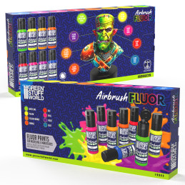 Fluorescent Airbrush Paint Set | Acrylic Paint for Airbrushing