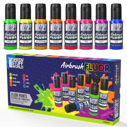 Set Colore per aerografo fluorescente | Colori acrilici modellismo
