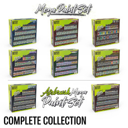 Basic Mega Airbrush paint Set Vol. 2.0 | Airbrush Starter Mega Paint Set Basic Mega Airbrush paint Set Vol. 2.0 | Airbrush Starter Mega Paint Set