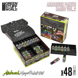 Mega Set Peintures Aérographe - Couleurs de Base Vol. 2.0 Mega Set Peintures Aérographe - Couleurs de Base Vol. 2.0