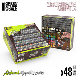 Airbrush-Basisfarben-Set Vol. 2.0 | Airbrush Basics Mega Set Airbrush-Basisfarben-Set Vol. 2.0 | Airbrush Basics Mega Set