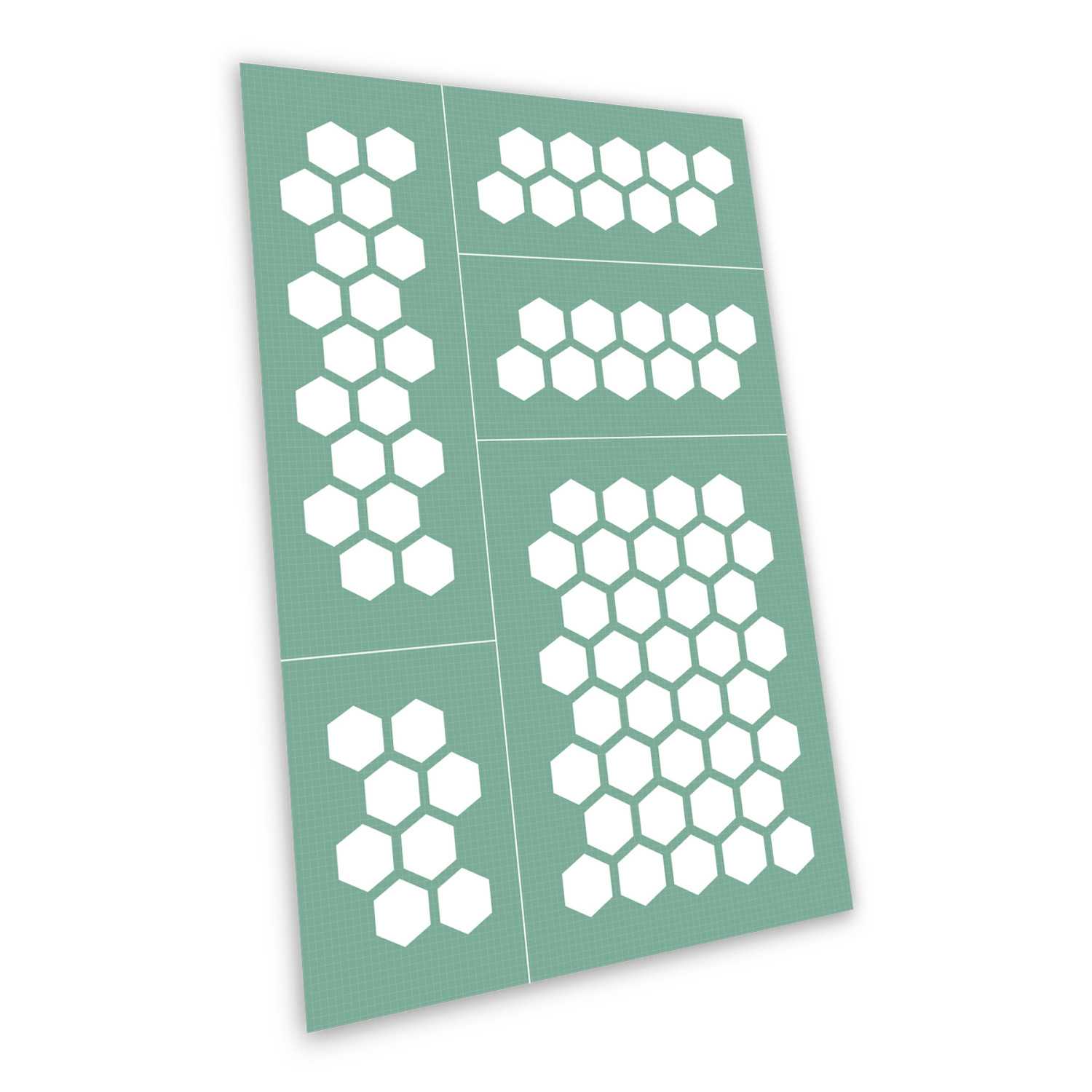 Self-adhesive stencils - Hexagons L - 9mm | Adhesive stencils Self-adhesive stencils - Hexagons L - 9mm | Adhesive stencils
