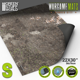 Neoprene Mat 22x30" Damned City compatible with Age of Sigmar and Warcry