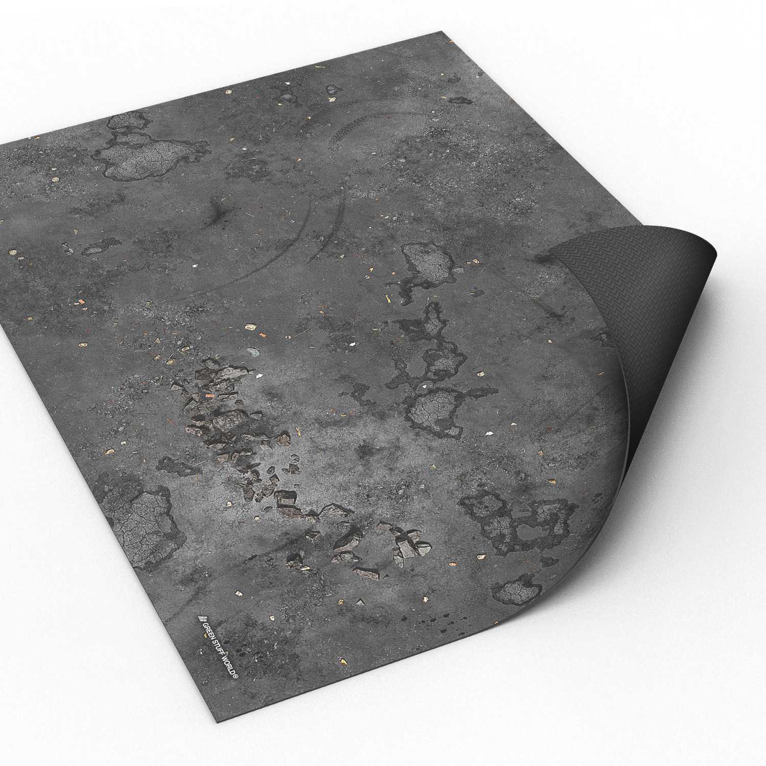 Neoprenmatte 22x30" Wasteland Asphalt kompatibel mit Kill Team