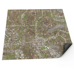 Tapete Neopreno 120x120cm Ciudad Olvidada