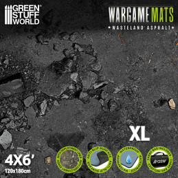 Neoprenmatte 120x180cm Wasteland Asphalt Neoprenmatte 120x180cm Wasteland Asphalt