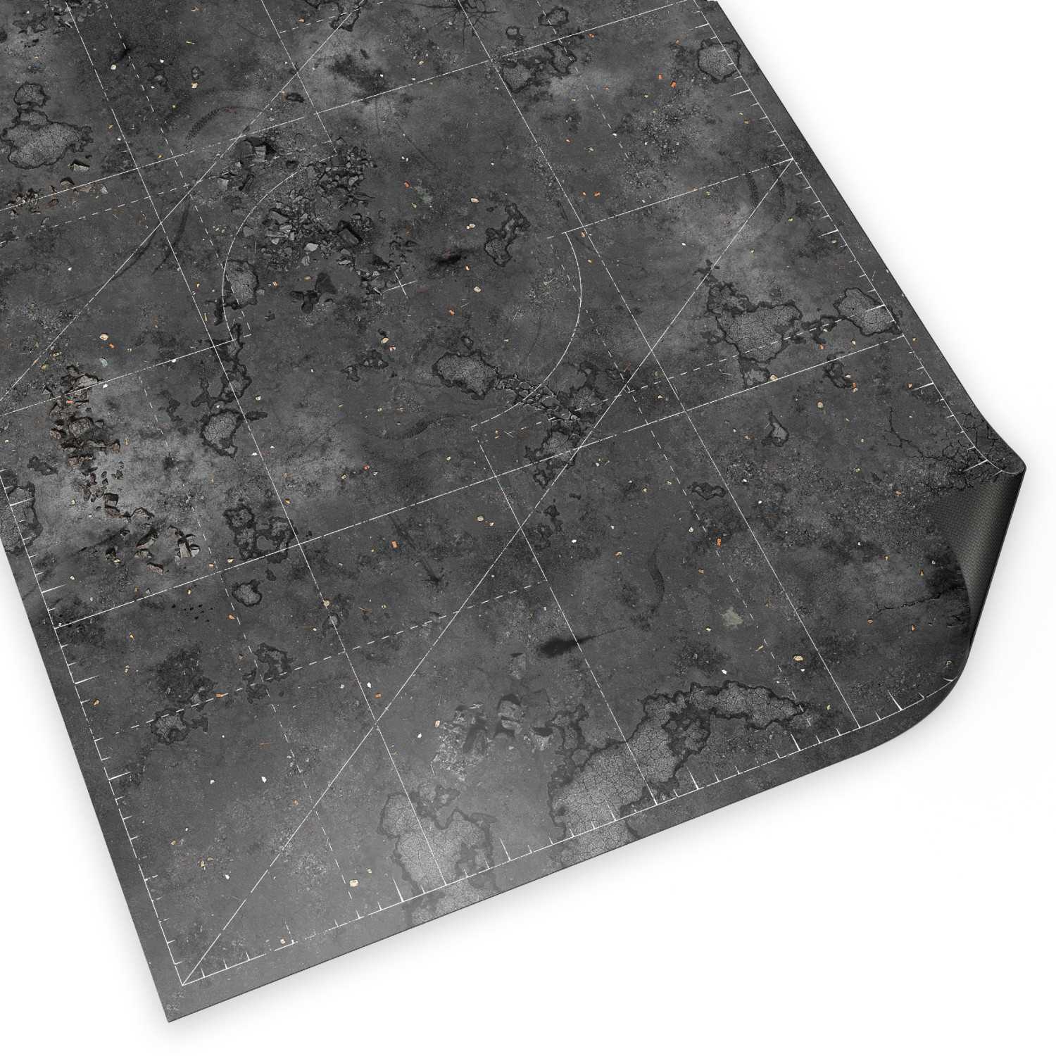 Neoprene Mat 44x60" Wasteland Asphalt with deployment lines 11th edition