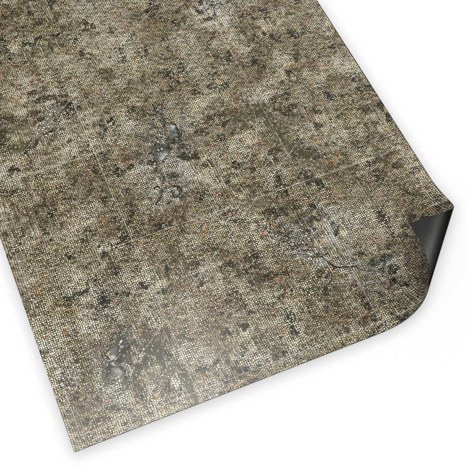 Neoprene Mat 44x60" Cursed Cobblestones with deployment lines 11th edition